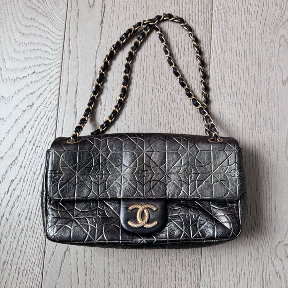 Chanel Embossed Quilted Paris-Moscou Moujik Flap Bag - Picture 1 of 10